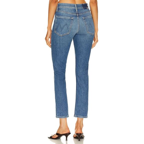 MOTHER SUPERIOR Tomcat Jeans High Rise Ankle Length Button Fly Blue 28” Waist - Picture 13 of 15